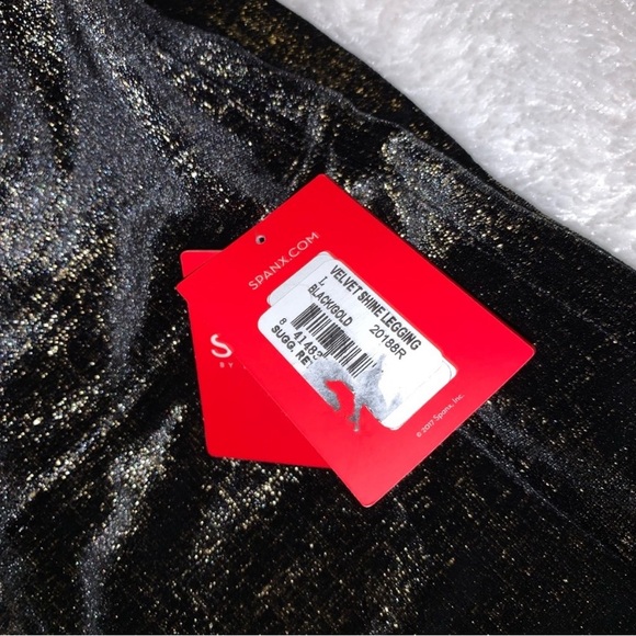 Spanx Velvet High Waist Leggings Size Large - Picture 9 of 13